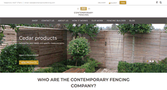 Desktop Screenshot of contemporaryfencing.com